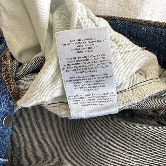 RE/DONE Comfort Stretch High Rise Stove Pipe Jeans - Picture 8 of 10